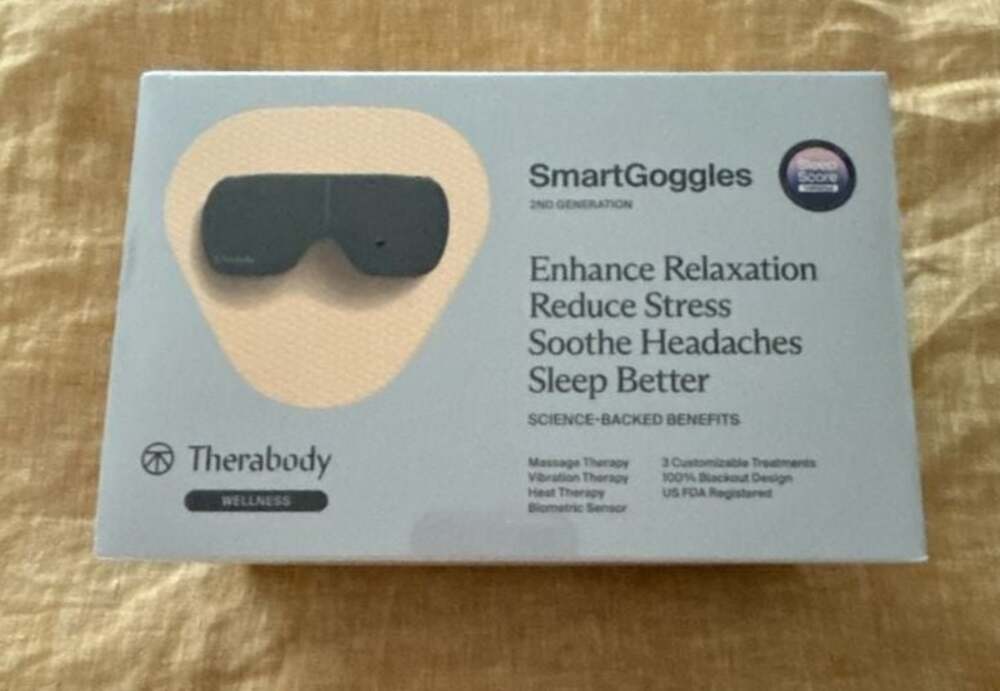 Therabody SmartGoggles 2nd Gen Biometric Heated Eye Mask & Facial Massager